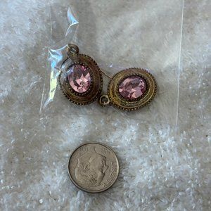 Gold and Pink Earings